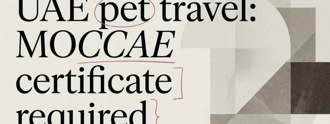 Pet Passport and Travel Documents: UAE Requirements