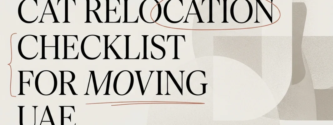 Cat Relocation Checklist for Moving Out of the UAE